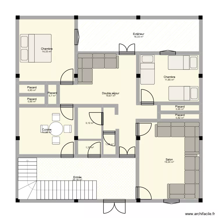 anba moheddine 26. Plan de 15 Pièces et 122 m² anba moheddine 26. Plan de 15 Pièces et 122 m²