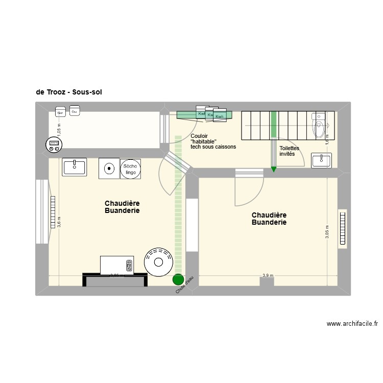 de Trooz. Plan de 26 pièces et 263 m2