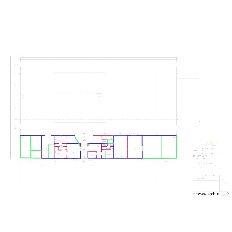 gymnase projet1. Plan de 1 pièce et 20 m2