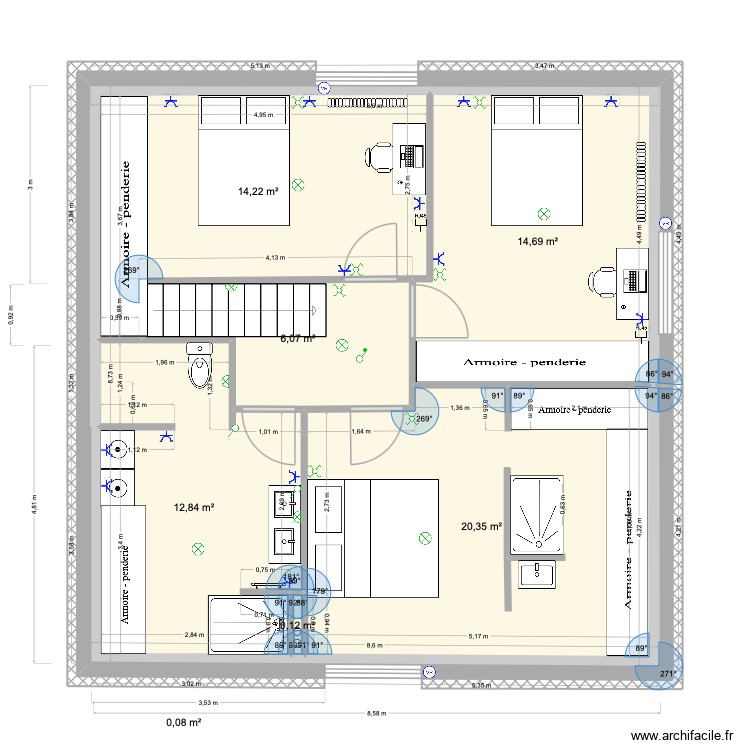 2e étage définitif cinq. Plan de 0 pièce et 0 m2