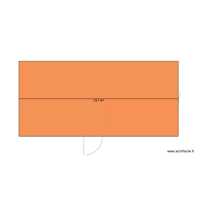 plan coupe cabanon. Plan de 1  et 24 m²