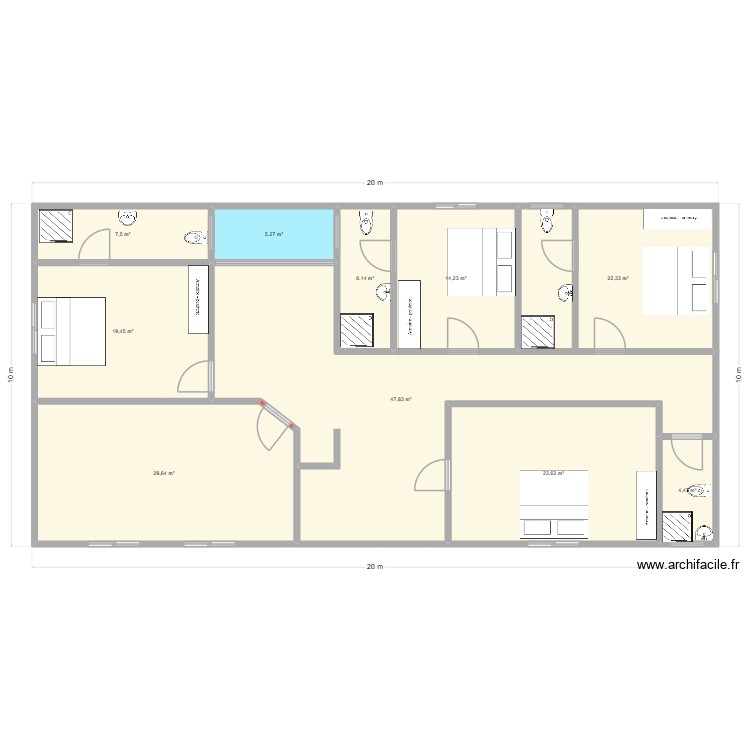 Mor Sidibougou Etage id. Plan de 0 pièce et 0 m2