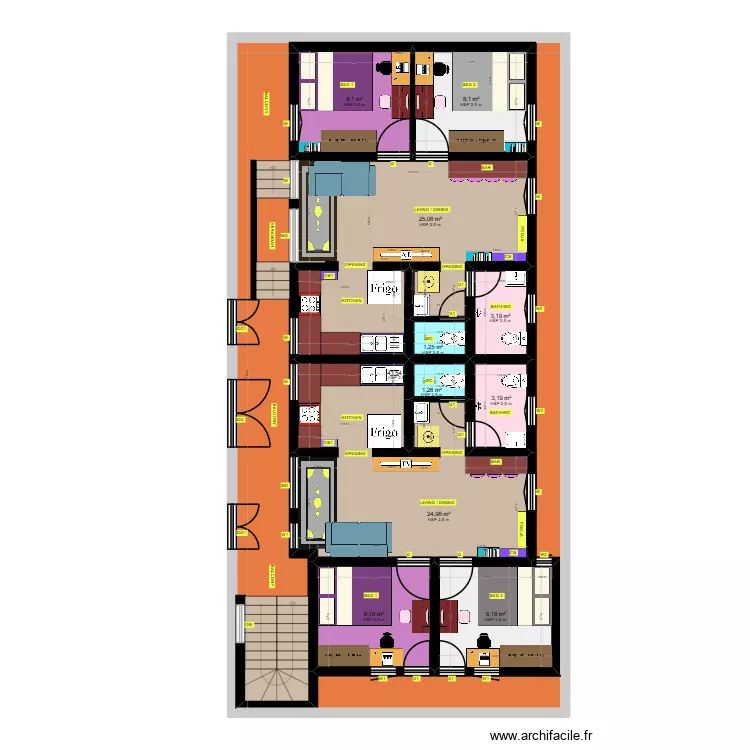 FFJP. Plan de 11 et 246 m² FFJP. Plan de 11 et 246 m²