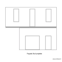 Fa&ccedil;ade Sud projet&eacute;e