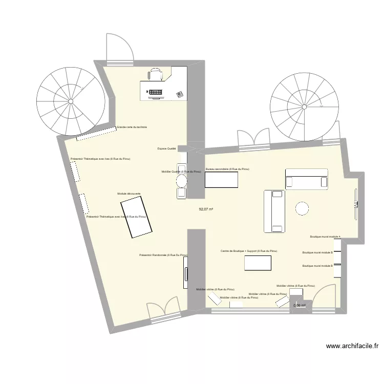Test Thiers 2. Plan de 2  et 92 m²