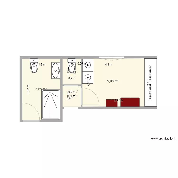 salle de bain chantal 4. Plan de salle de bain chantal 4. Plan de
