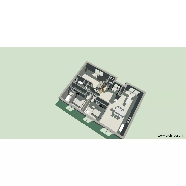 projet Betty. Plan de 7 et 115 m² projet Betty. Plan de 7 et 115 m²