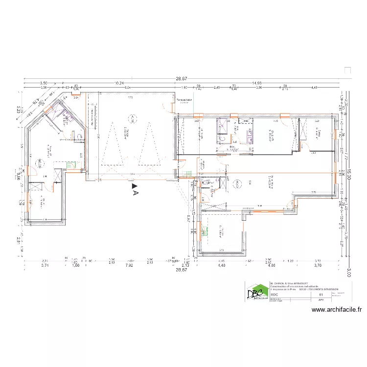 Maison La Pr&eacute;e 06-2024. Plan de 