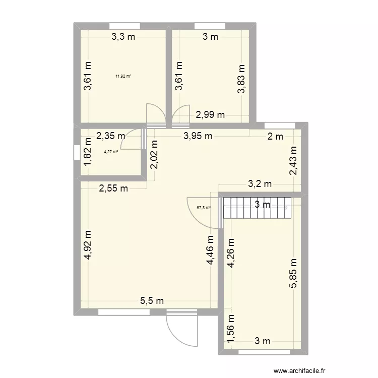 maison 1. Plan de 3 et 84 m² maison 1. Plan de 3 et 84 m²