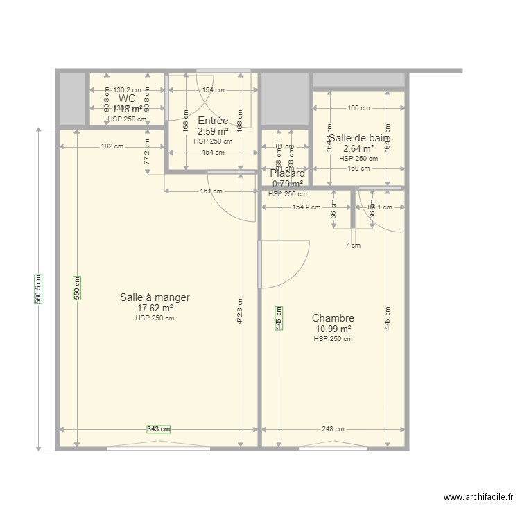 FONCIA A RENOIR E504. Plan de 9 pièces et 37 m2