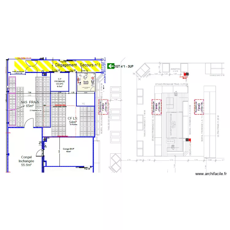 La Motte Servolex FC V2. Plan de 