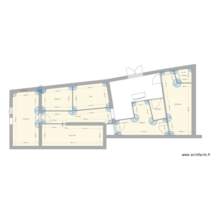 cabinet. Plan de 0 pièce et 0 m2