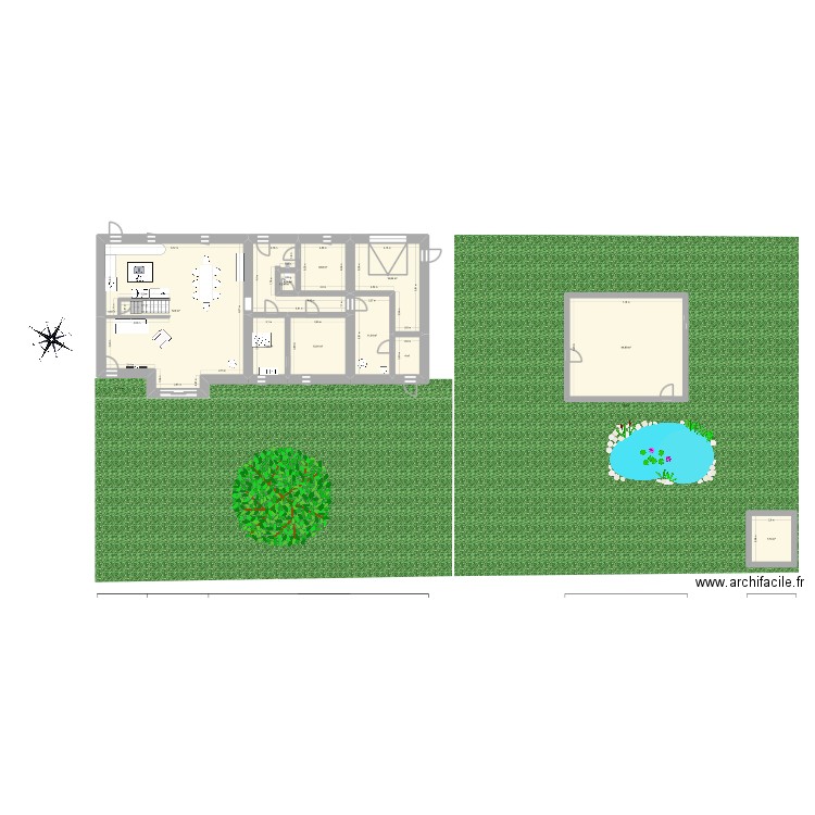 EINVEAUX. Plan de 11 pièces et 202 m2