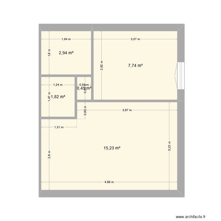Florilege. Plan de 5 pièces et 28 m2