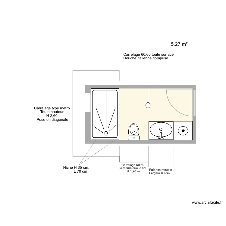 .SDB 2. Plan de 0 pièce et 0 m2
