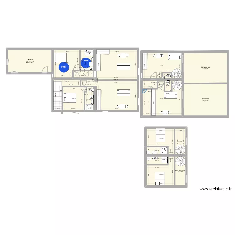 Plan Bessancourt. Plan de 18 et 267 m² Plan Bessancourt. Plan de 18 et 267 m²
