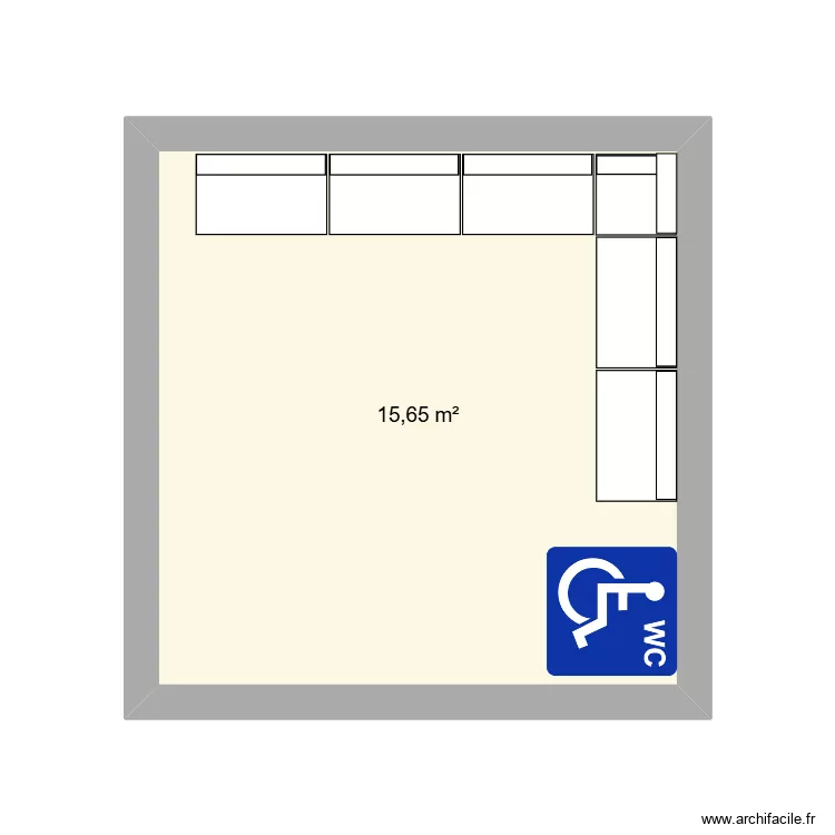 KARAOKE. Plan de 1  et 16 m²