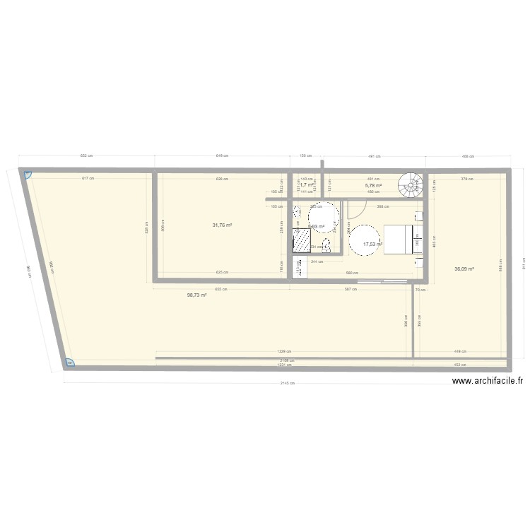 Plan Maison 2 Tessan. Plan de 20 pièces et 594 m2
