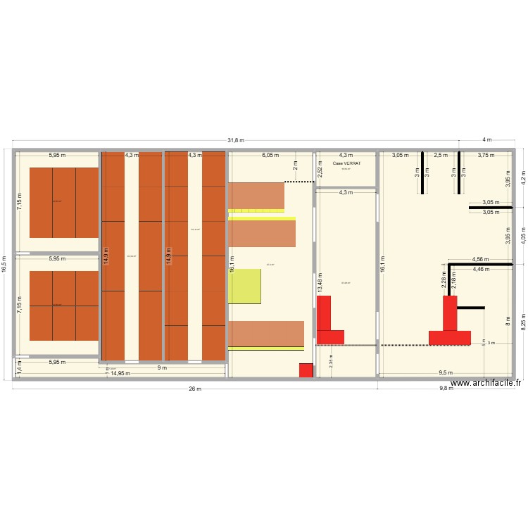Plan Naissage GRENET. Plan de 9 pièces et 545 m2