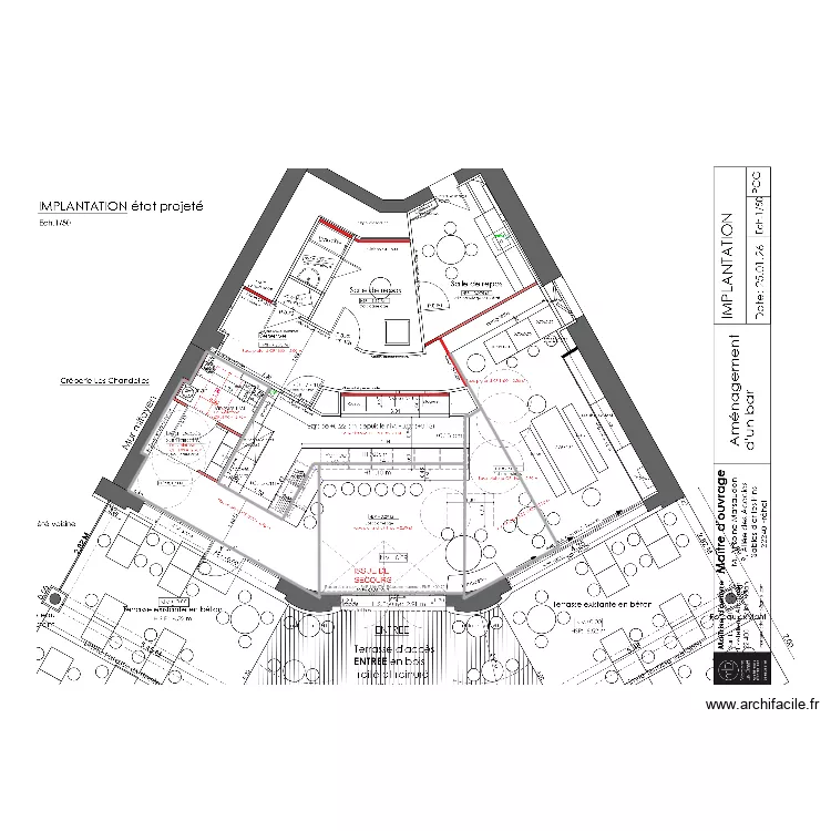 calpinage frehel. Plan de 