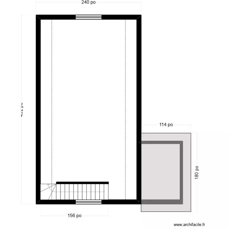 Marlene garage &eacute;tage. Plan de 2  et 66 m²