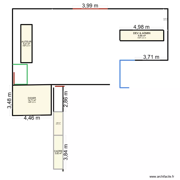 Plan actuel 2. Plan de Plan actuel 2. Plan de