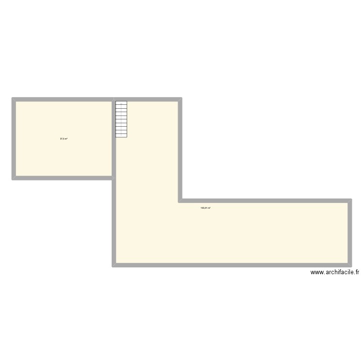 Maison L2. Plan de 2 pièces et 143 m2