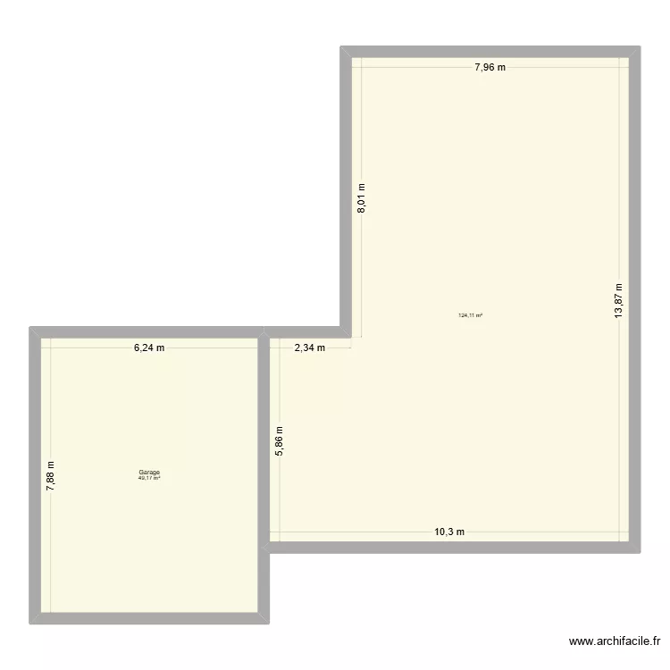 Sragueb. Plan de 2 Pièces et 173 m² Sragueb. Plan de 2 Pièces et 173 m²