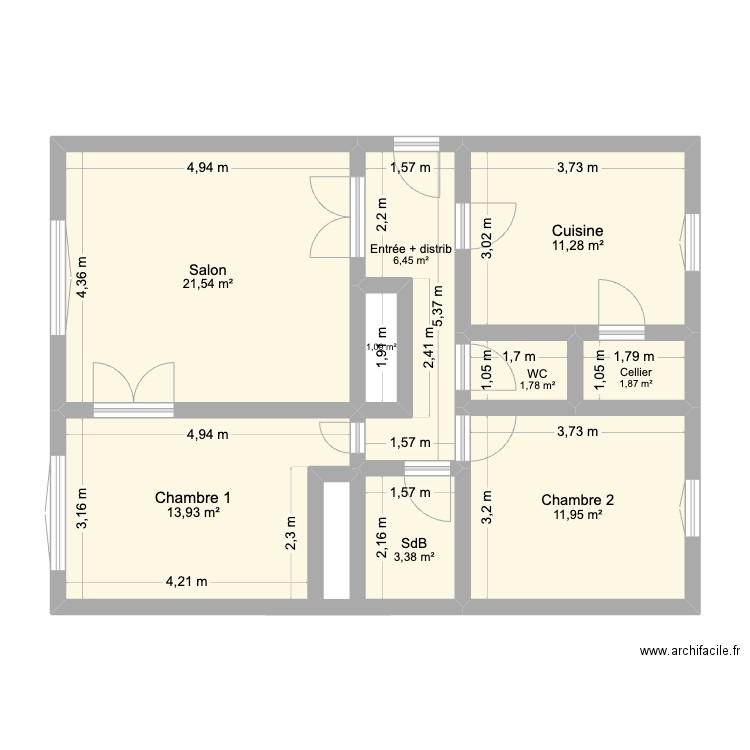 Bourget. Plan de 0 pièce et 0 m2