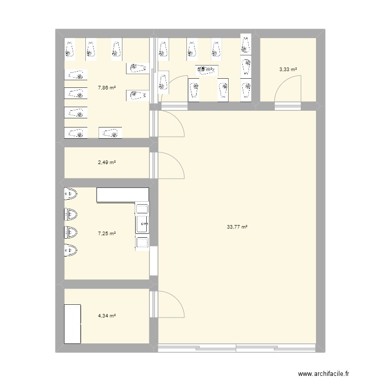 section crèche . Plan de 0 pièce et 0 m2