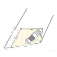 garage actuel avec mur existant