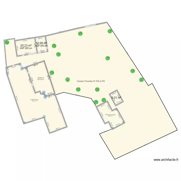 DP 1 = Initial (15H53). Plan de 