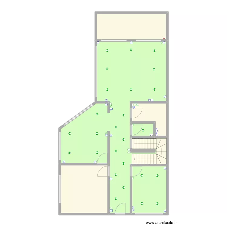 R+0 elec. Plan de 