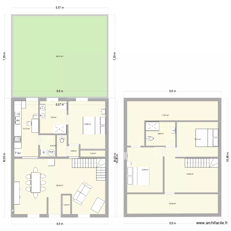 Maison Philippe et Lolotte. Plan de 