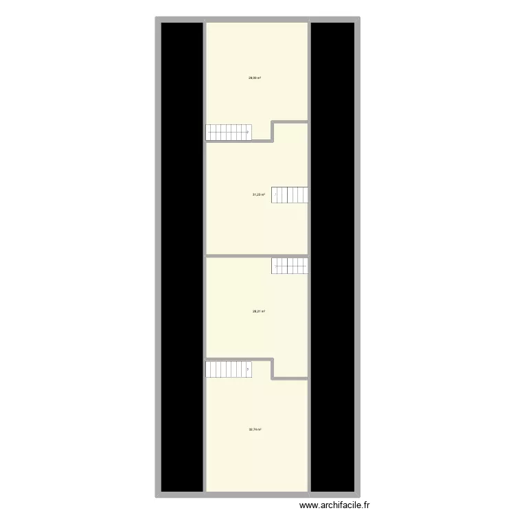 comble 2eme. Plan de 