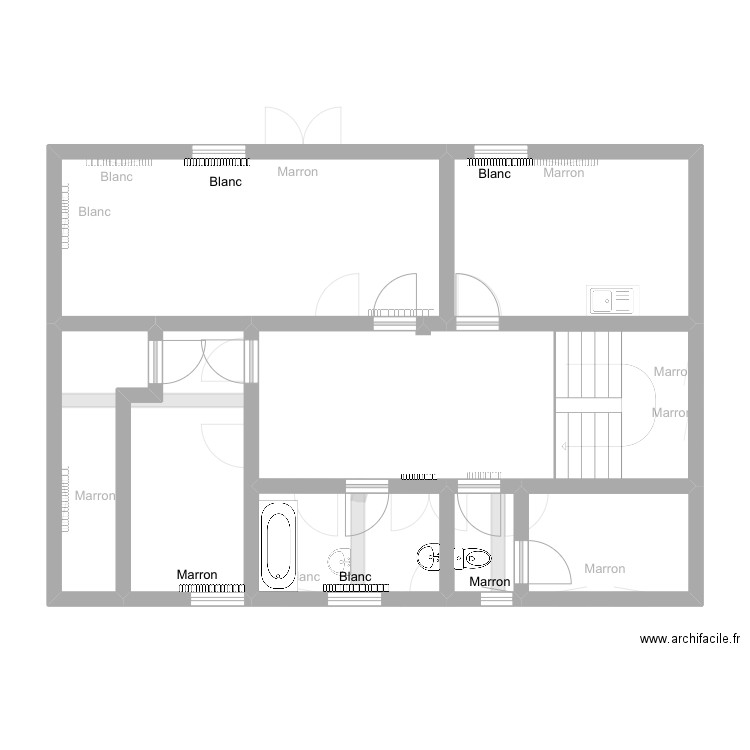 Villa pictet. Plan de 24 pièces et 219 m2