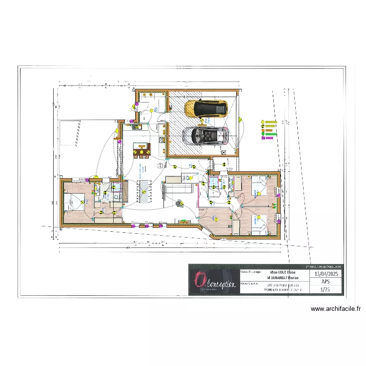 DURANDET/LOUE ELEC. Plan de DURANDET/LOUE ELEC. Plan de