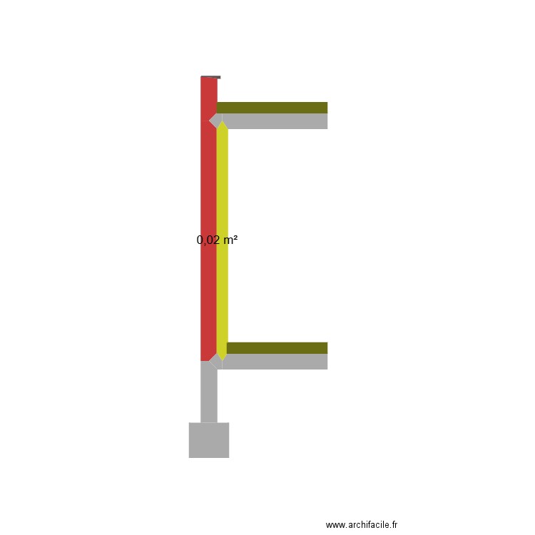 COUPE. Plan de 0 pièce et 0 m2