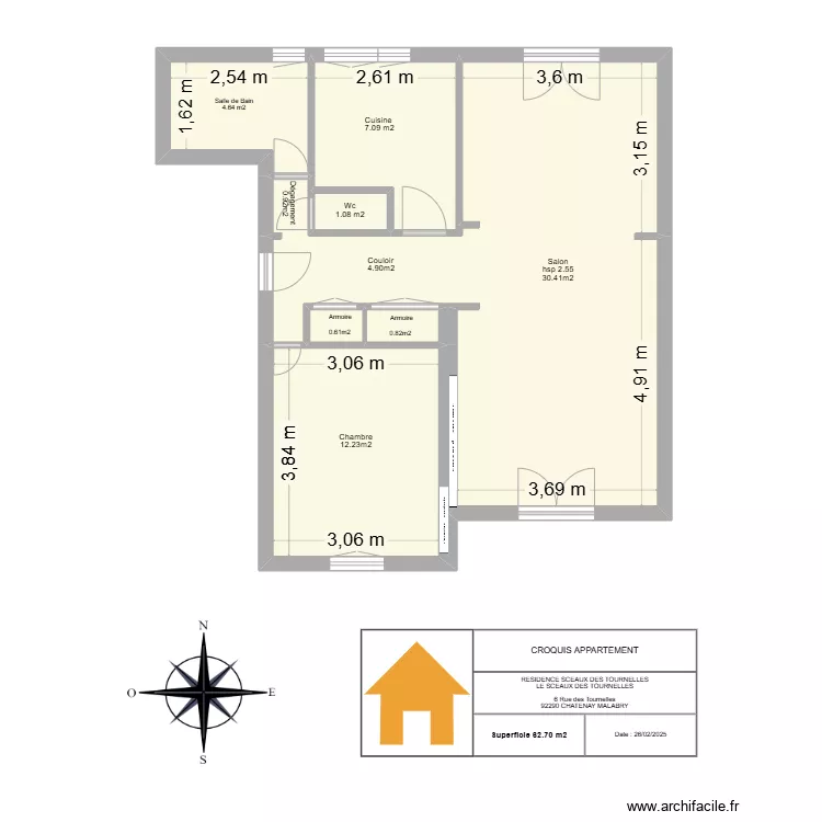 CROQUIS CHATENAY. Plan de CROQUIS CHATENAY. Plan de