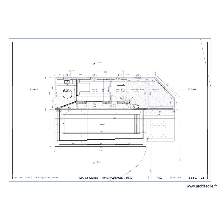 electricit&eacute;. Plan de 