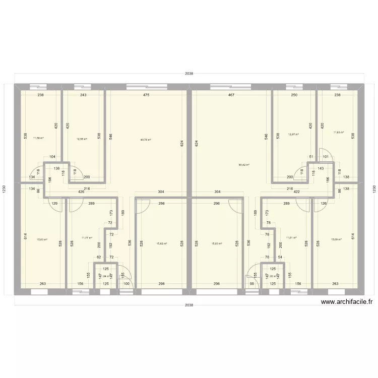 Maison St sulpice. Plan de 