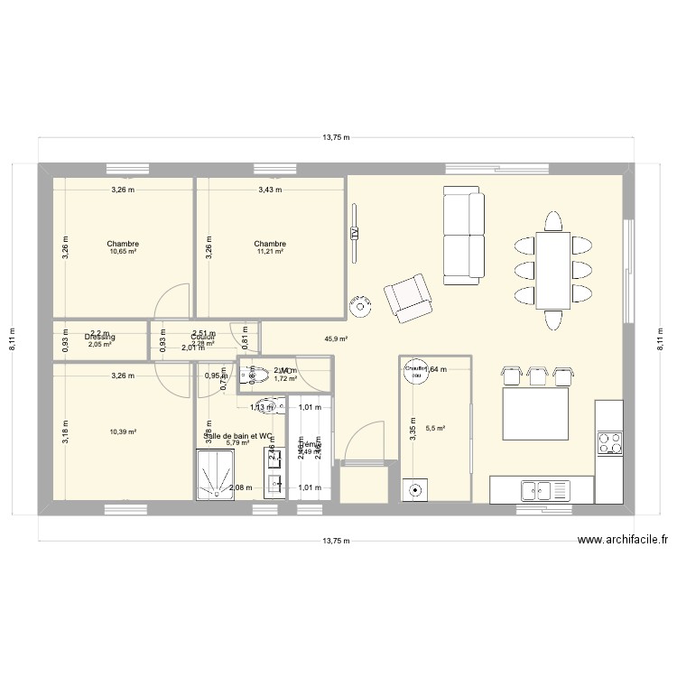 plan 21/04/25. Plan de 10 pièces et 153 m2