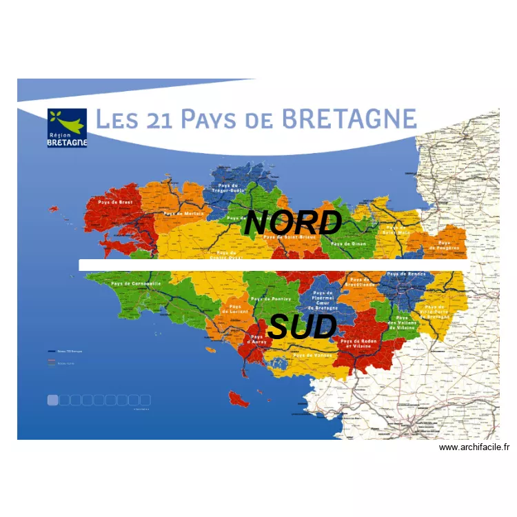 NORD SUD. Plan de 