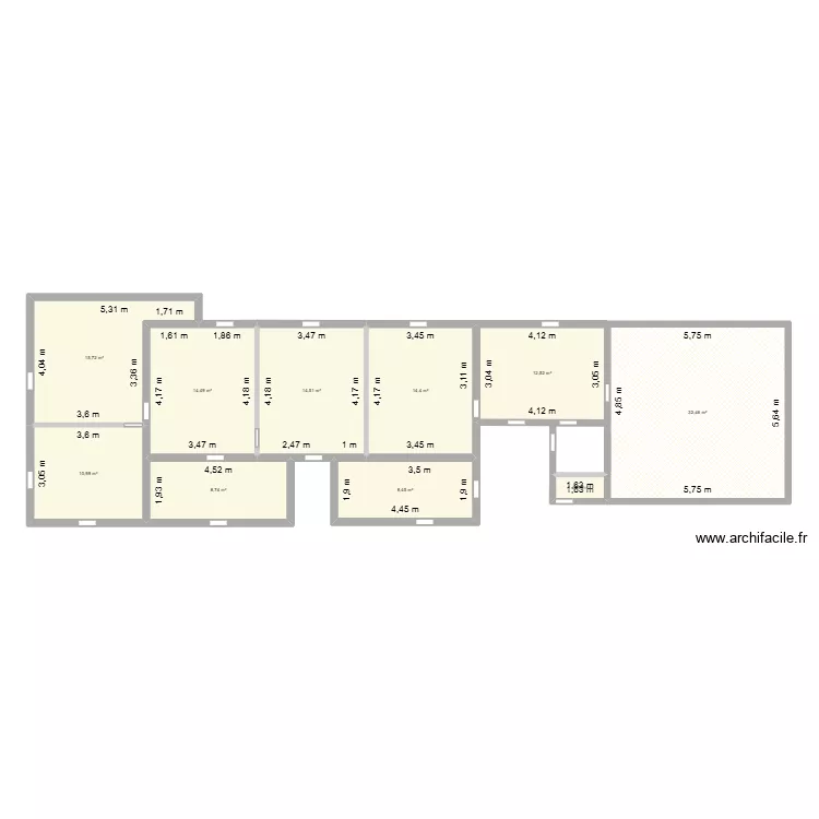 1_ver. Plan de 10 Pièces et 134 m²
