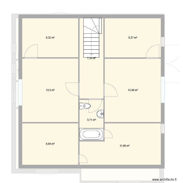 PALATOLE 2. Plan de 16 pièces et 236 m2