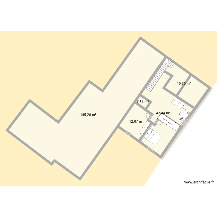 Maison 1er étage. Plan de Maison 1er étage. Plan de