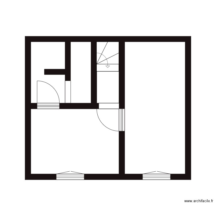 VIARD ST DIZ. Plan de 7 pièces et 37 m2