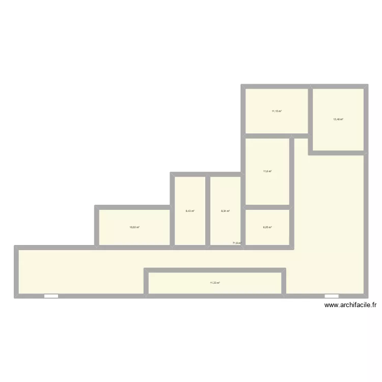 Plan Local Plérin. Plan de 9 Pièces et 152 m² Plan Local Plérin. Plan de 9 Pièces et 152 m²
