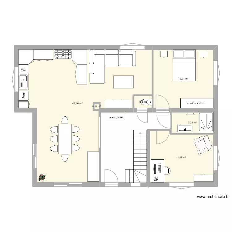 Maison Réno. Plan de 6 et 73 m² Maison Réno. Plan de 6 et 73 m²