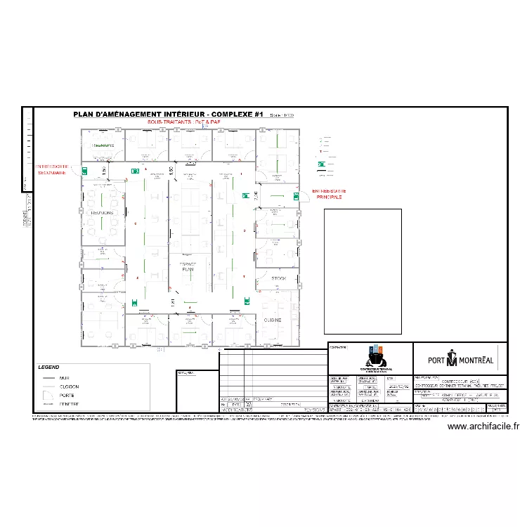 Complexe 1. Plan de 